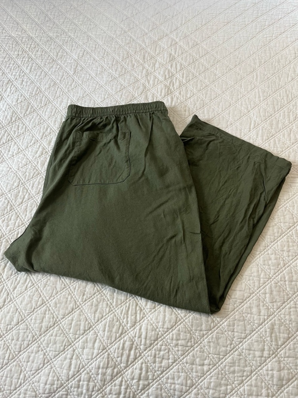 Old Navy Linen Wide Leg Drawstring Pants XXL